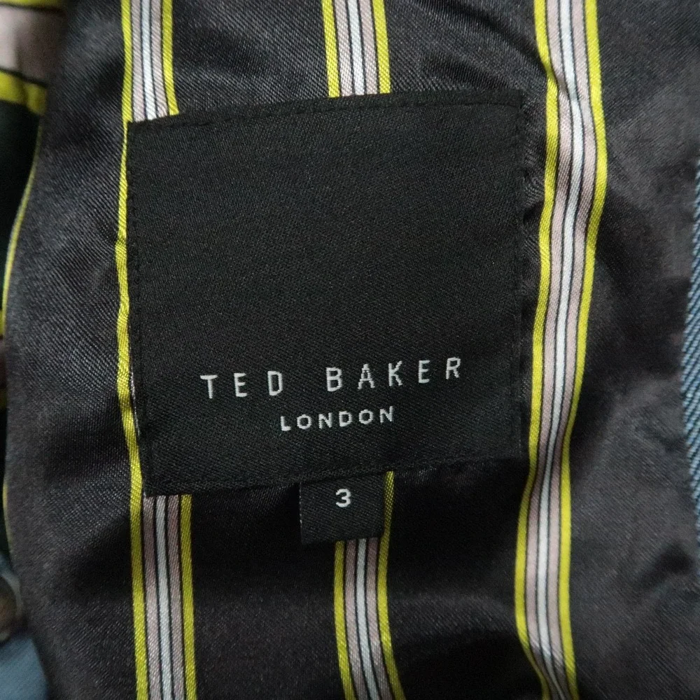 Ted Baker Blazer Mens Medium Blue Core Linen Blend Sport Coat